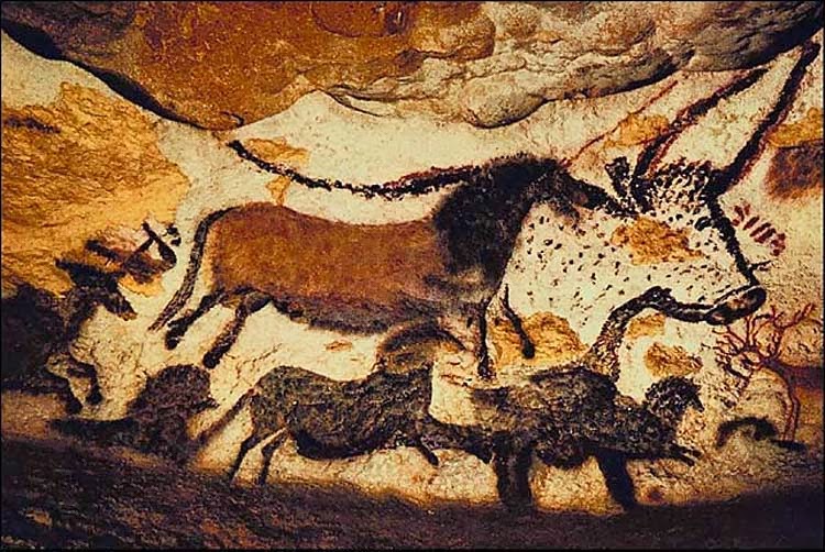 Pinturas nas cavernas de Lascaux na França