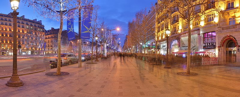 Estabelecimentos na Champs-Elysées em Paris