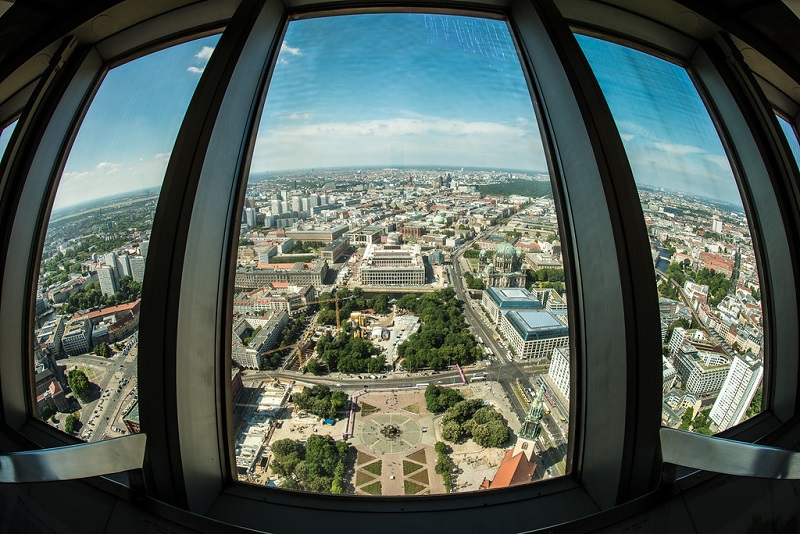 Vista da Torre Berliner Fernsehturm