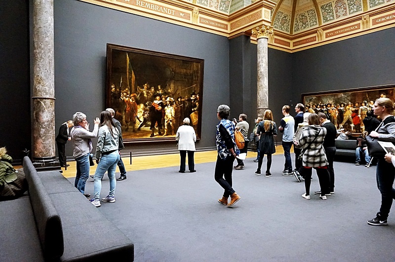 Obras expostas no Museu Rijksmuseum em Amsterdam