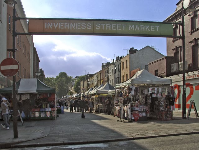 Inverness Street Market em Camden Town