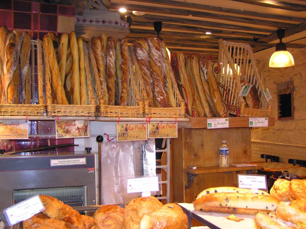 Pães na Le Grenier à Pain em Paris