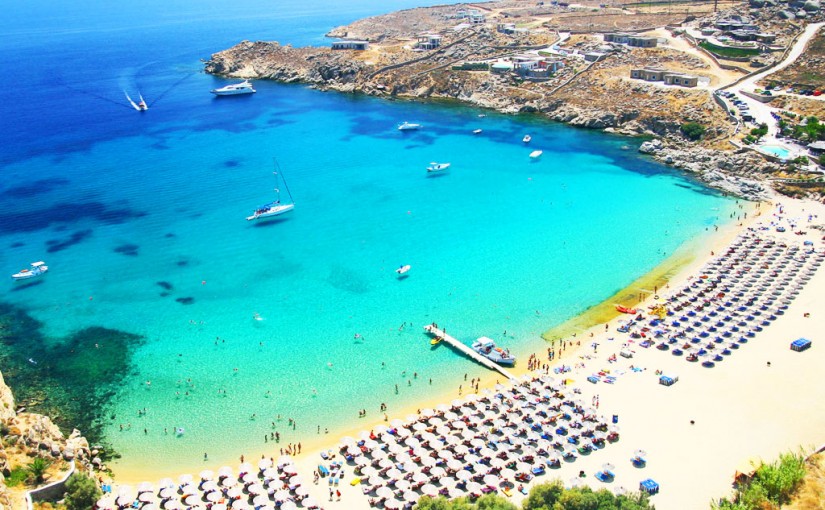 Ilha de Mykonos na Grécia