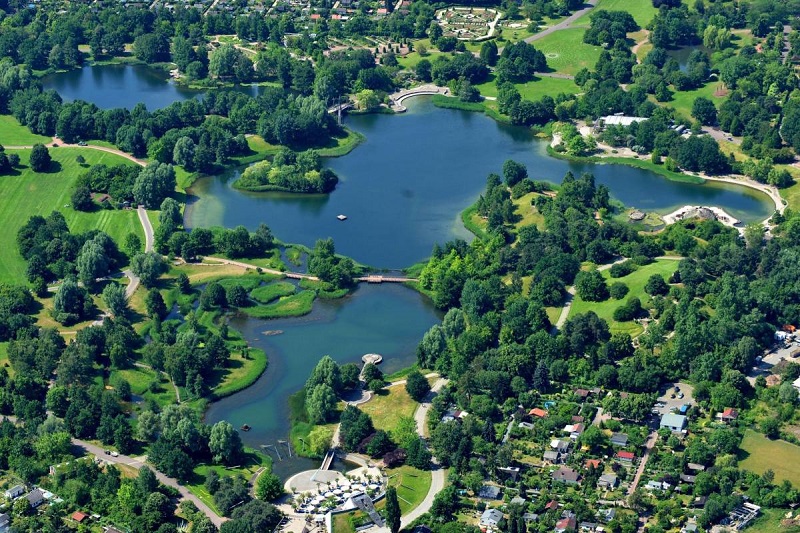 Parque Britzer Garten em Berlim | Alemanha