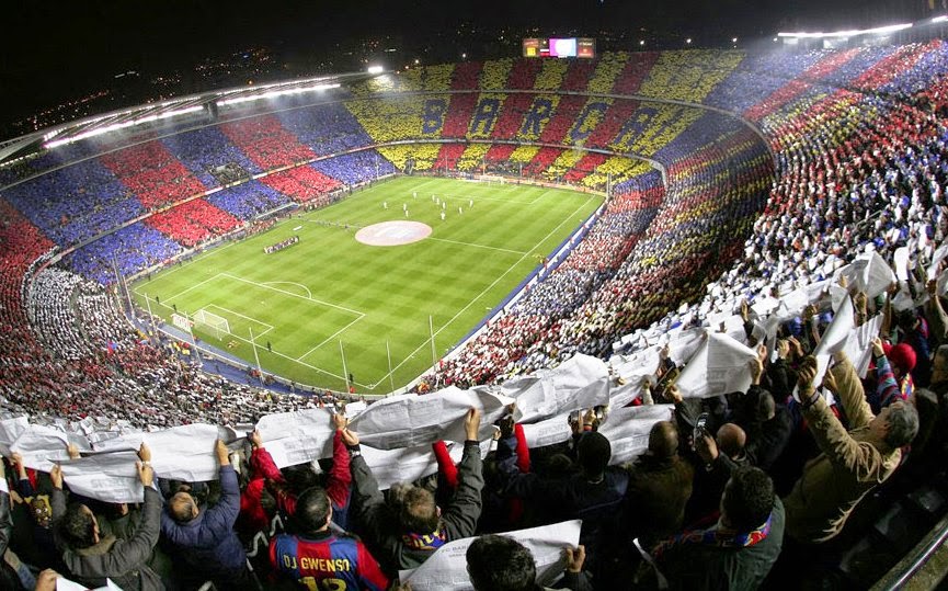 Estádio Camp Nou em Barcelona