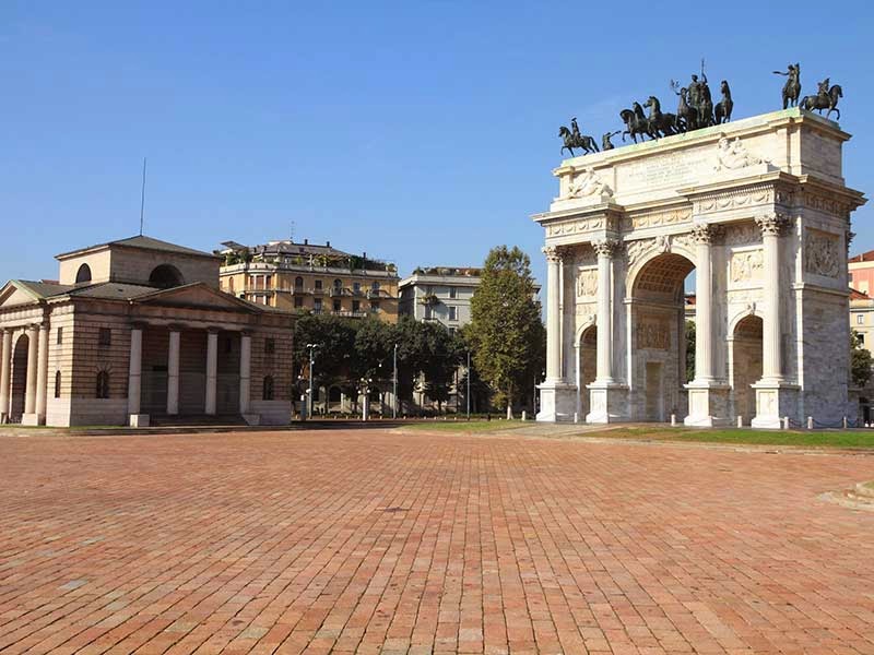 Arco della Pace em Milão na Itália