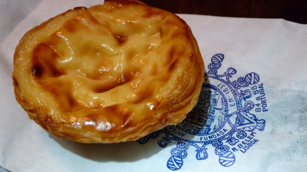 Pastel de Belém vendido no restaurante