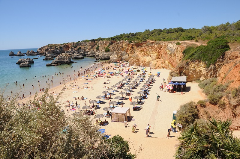 Praia de Portimão em Portugal