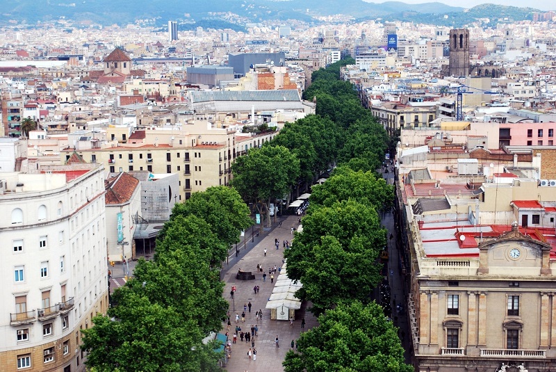 Las Ramblas em Barcelona