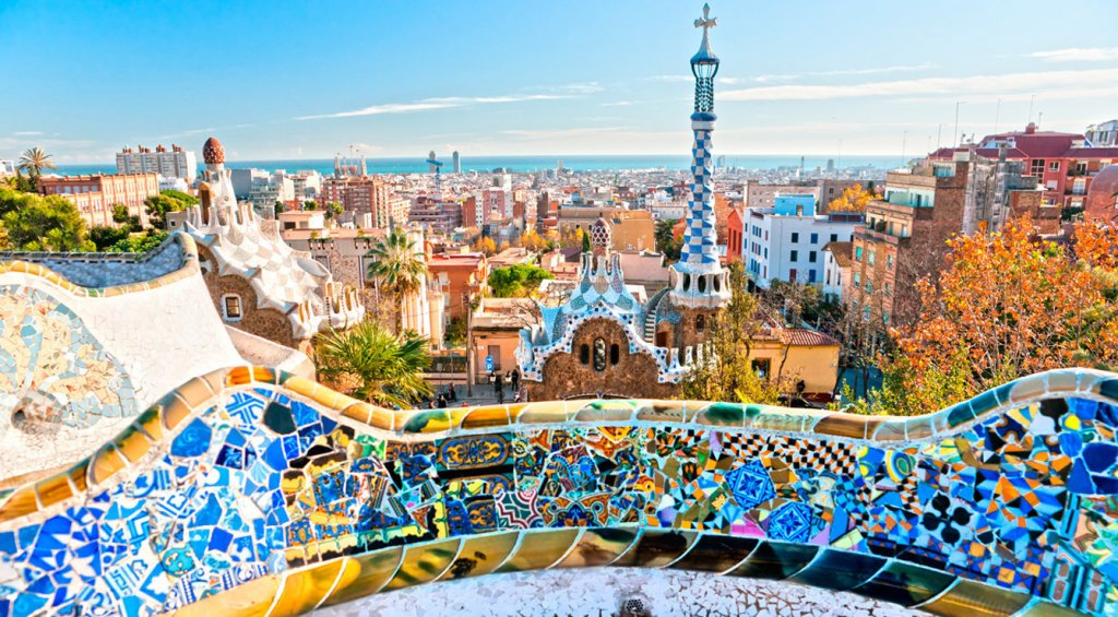 Parque Guell em Barcelona