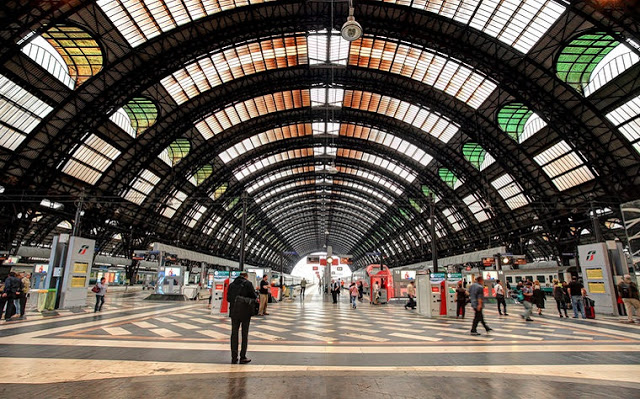 Estação de trem na Europa