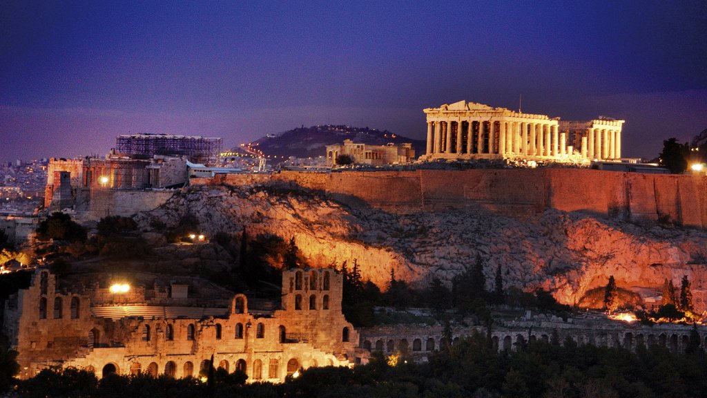 Cidade de Atenas na Grécia