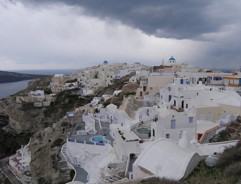 Inverno em Santorini