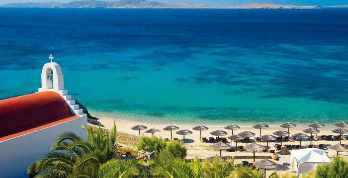 Praia Agios Ioannis na ilha de Mykonos