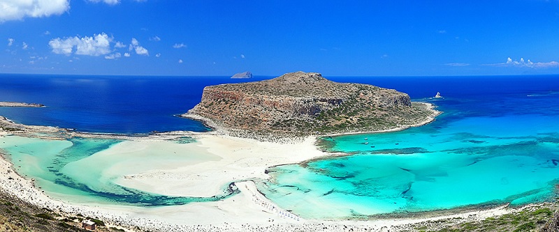 Praia de Balos na ilha de Creta