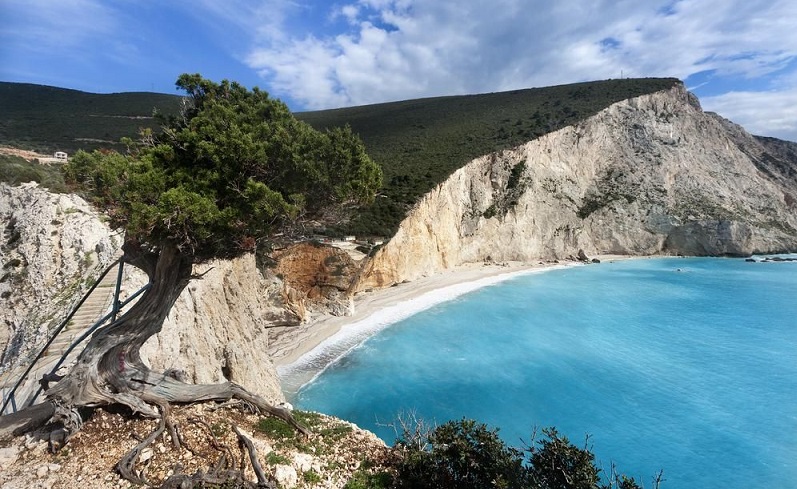 Praia de Porto Katsiki na Grécia