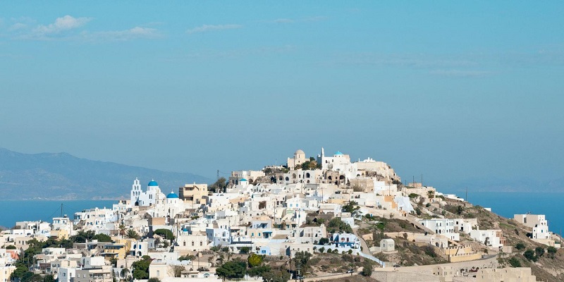 Pyrgos em Santorini