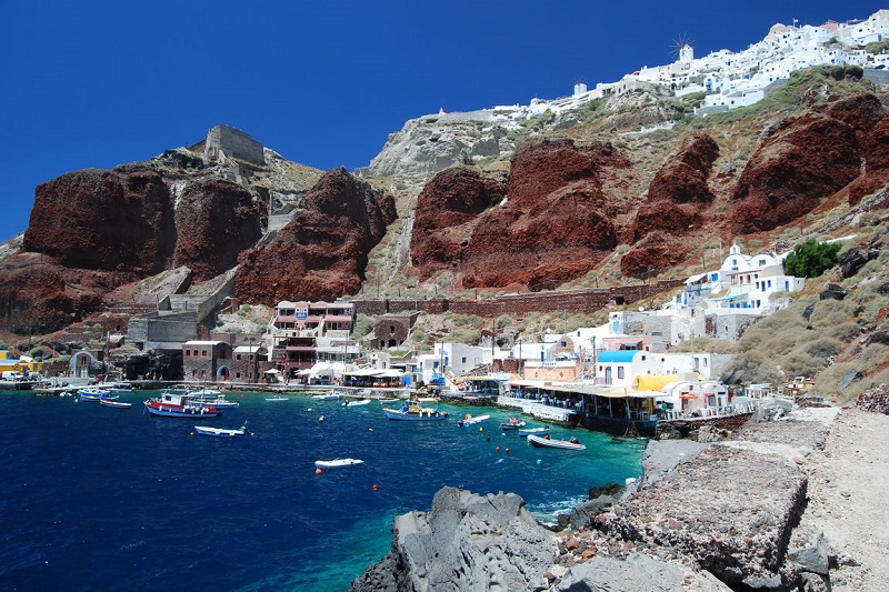 Caldeira em Santorini