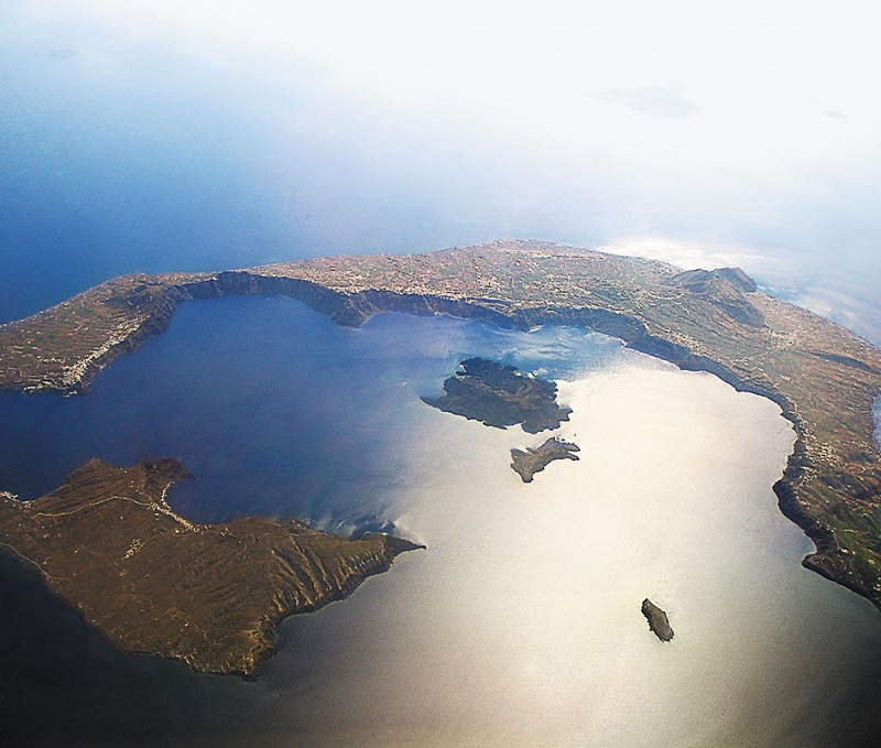 Caldeira em Santorini