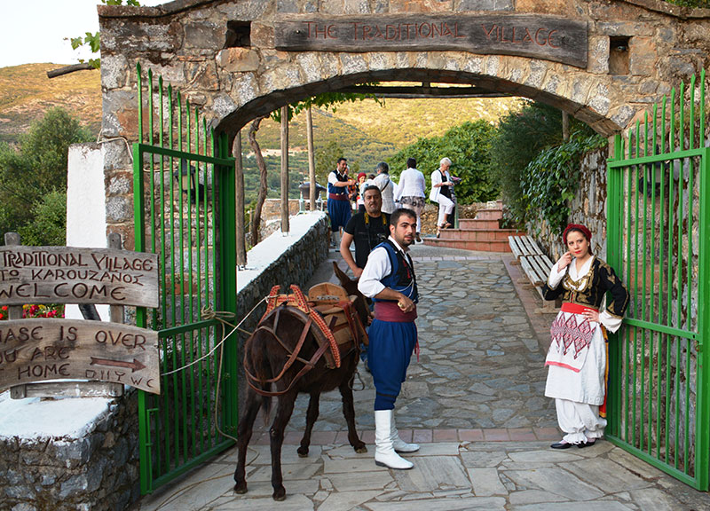 Vila tradicional em Creta