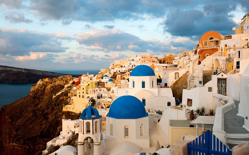 Ilha de Santorini na Grécia