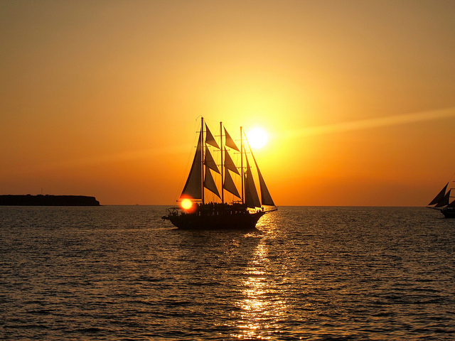 Pôr do sol em Santorini | Grécia