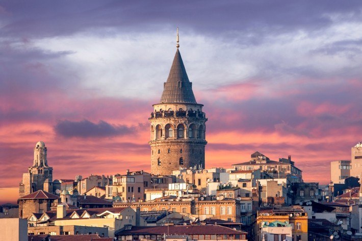 Torre Gálata em Istambul na Turquia